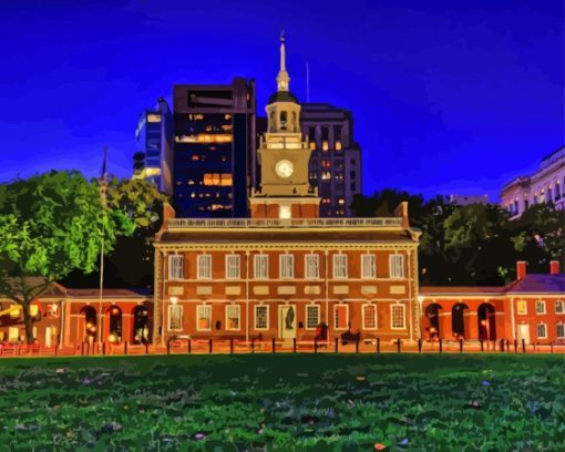 Philadelphia Independence Hall Diamond Painting