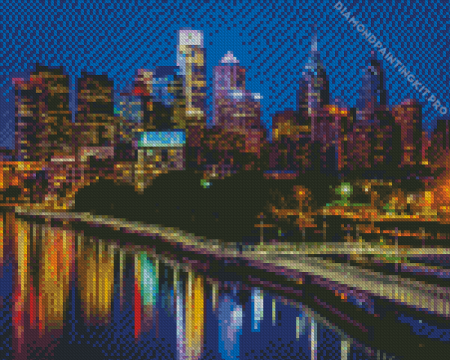 Philadelphia Skyline Diamond Painting