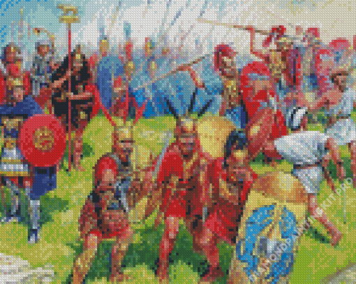 Roman Battle Scenery Diamond Painting