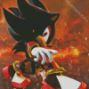 Shadow Hedgehog Diamond Painting