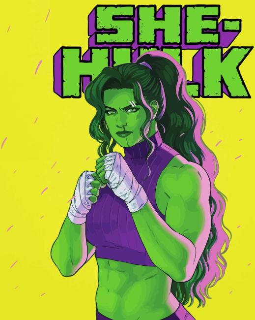 She Hulk Movie Poster Diamond Painting