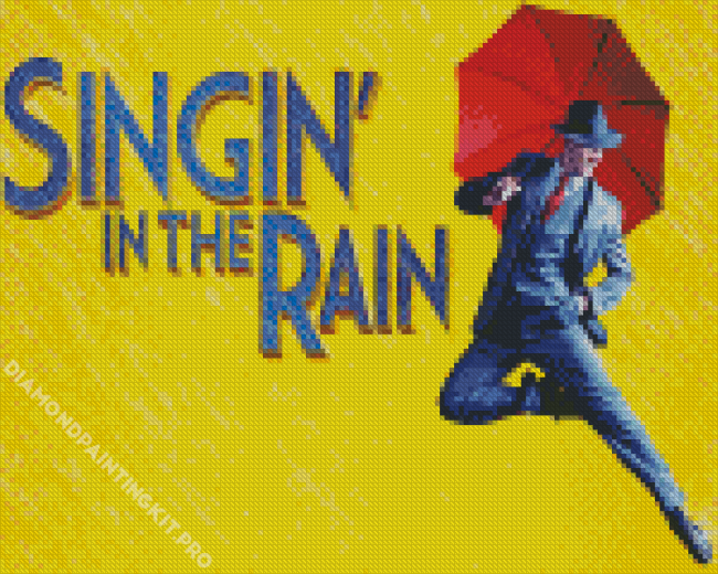 Singin In The Rain Poster Diamond Painting