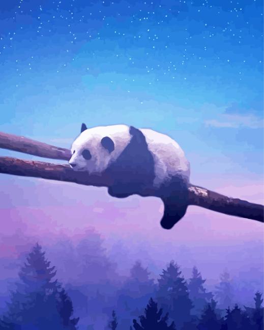 Sleeping Panda Bear Diamond Painting