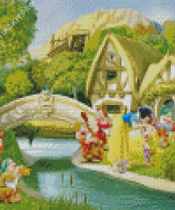 Snow White Cottages Diamond Painting