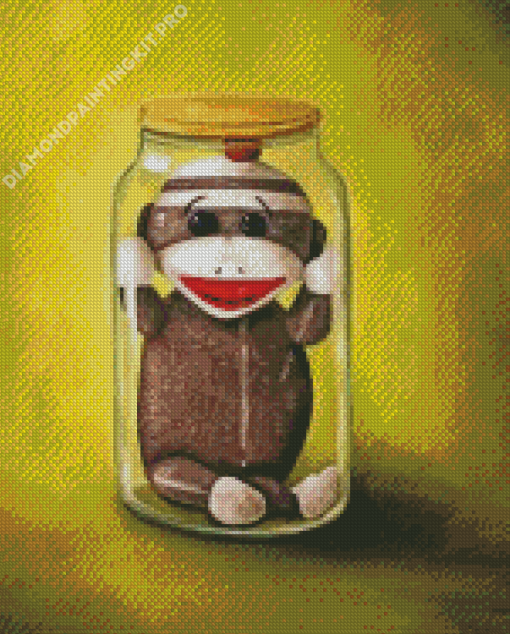 Sock Monkey Diamond Painting