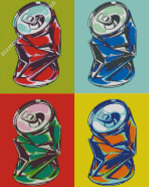 Soda Cans Illustration Diamond Painting