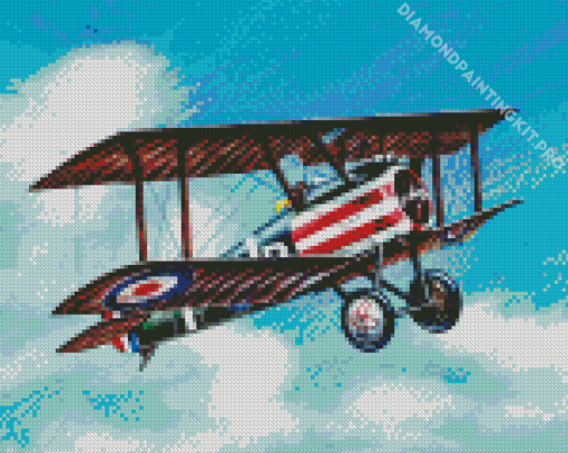 Sopwith Camel War Aircraft Diamond Painting