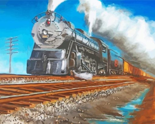 Steam Locomotive Diamond Painting