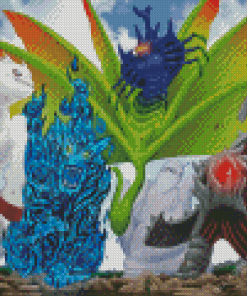 Tailed Beasts Diamond Painting