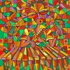 The Abstract Xylophone Player Diamond Painting