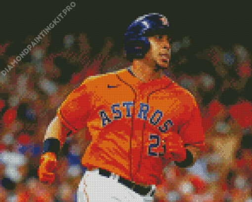 The Houston Astros Player Michael Brantley Diamond Painting