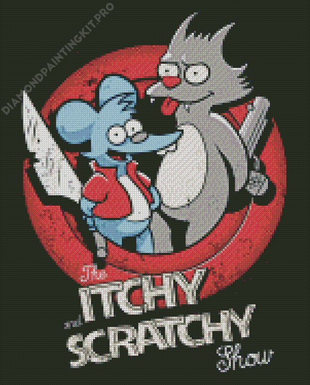 The Itchy And Scratchy Show Poster Diamond Painting