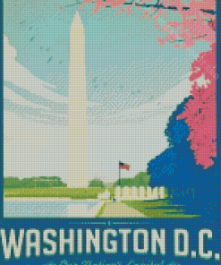 USA Washington Monument Poster Diamond Painting