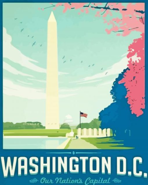 USA Washington Monument Poster Diamond Painting