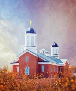 Vernal Utah Temple Art Diamond Painting