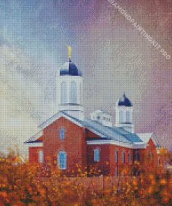 Vernal Utah Temple Art Diamond Painting