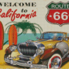 Vintage California Car Route 66 Diamond Painting