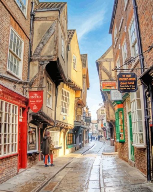 York Shambles Street Diamond Painting