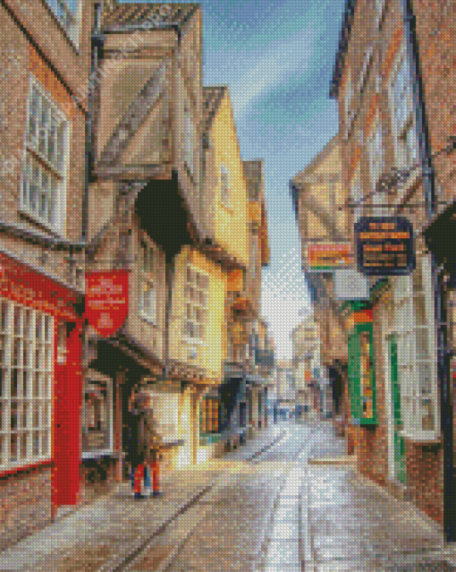 York Shambles Street Diamond Painting