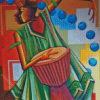 Yoruba Drummer Art Diamond Painting