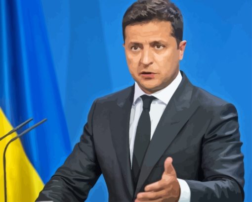 Zelensky Ukranian President Diamond Painting