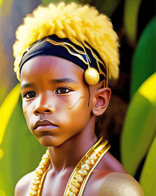 Zulu Boy Diamond Painting