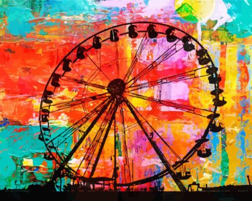 Abstract Ferris Wheel Diamond Painting