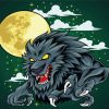 Angry Werewolf On The Full Moon Diamond Painting