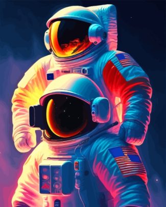 Astronauts Diamond Painting