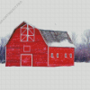 Barn In Snow Diamond Painting