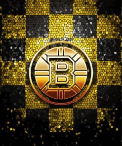 Boston Bruins Logo Abstract Diamond Painting