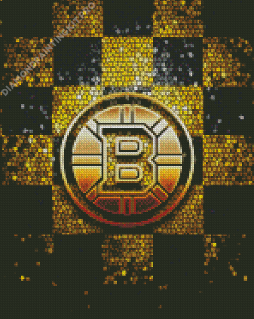 Boston Bruins Logo Abstract Diamond Painting