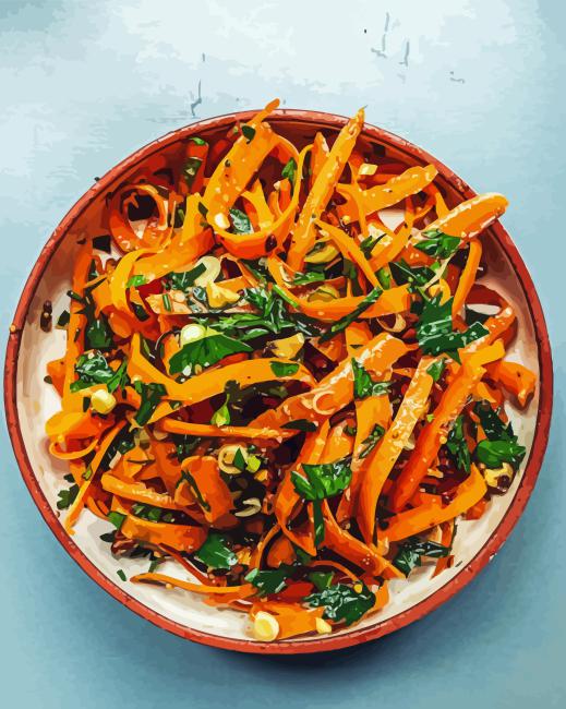 Carrot Salad With Parsley Diamond Painting