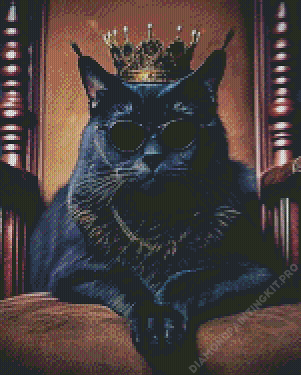 Cat King Diamond Painting