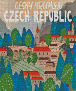 Cesky Krumlov Czech Republic Diamond Painting