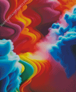 Colorful Smoke Art Diamond Painting