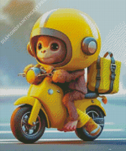 Delivery Monkey Diamond Painting