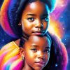 Galaxy African Girls Diamond Painting