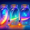 Galaxy Glass Jar Diamond Painting