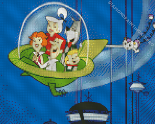 George The Jetson Cartoon Diamond Painting