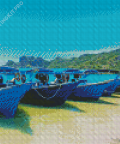 Langkawi Island Boats Diamond Painting