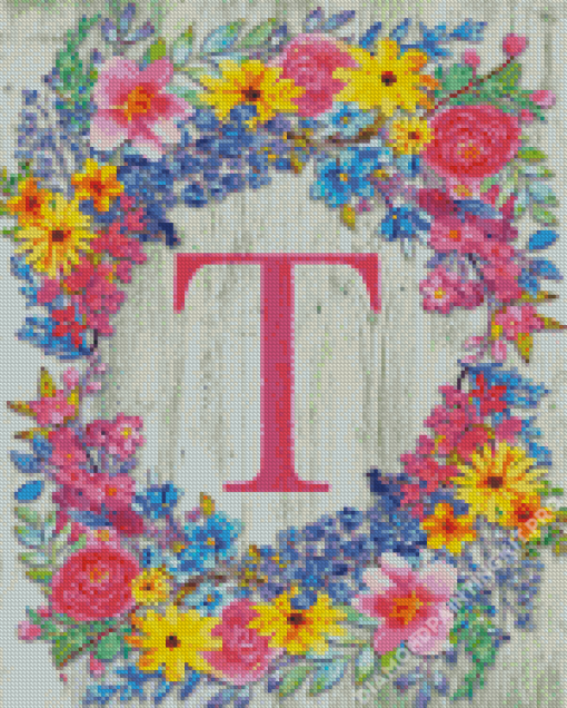 Letter T Diamond Painting