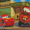 Mate and Lightning Mcqueen Diamond Painting