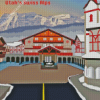 Midway Utahs Swiss Alps Poster Diamond Painting