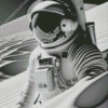 Monochrome Astronaut Diamond Painting