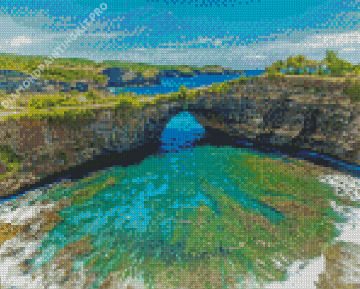 Nusa Penida Bali Cliff Diamond Painting