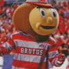 Ohio State Mascot Brutus Buckeye Diamond Painting