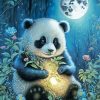Panda Full Moon Diamond Painting