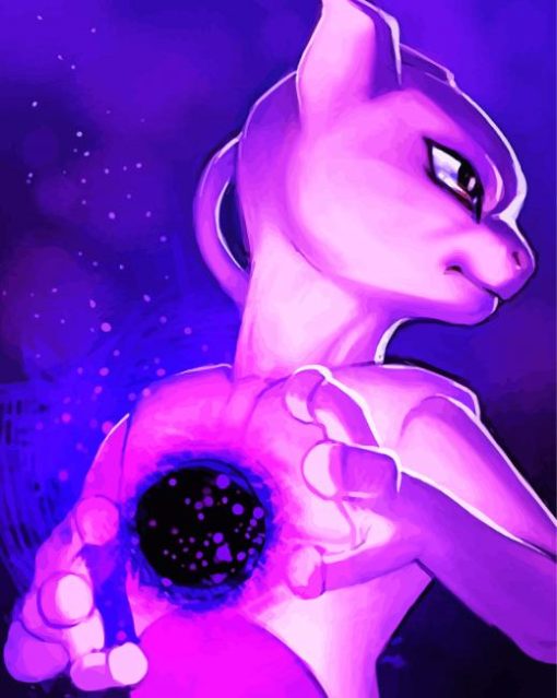 Powerful Mewtwo Diamond Painting