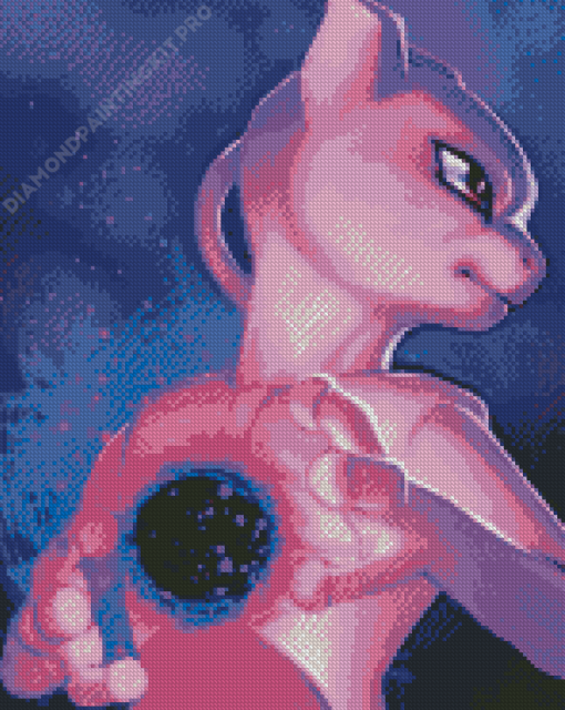 Powerful Mewtwo Diamond Painting